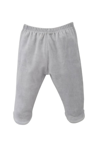 Pijama de veludo Cinzento claro - Cinzento