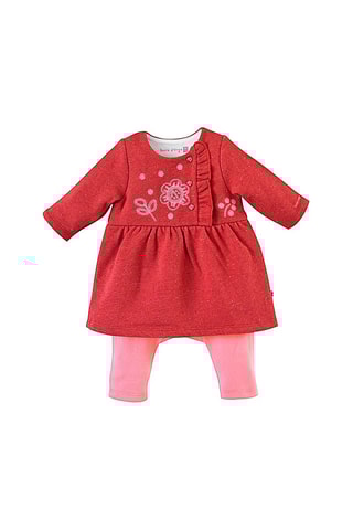 Macacão efeito ilusório Diana Vermelho e rosa - Vermelho, azul e rosa