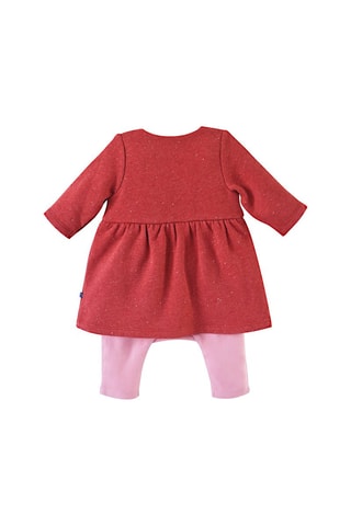 Macacão efeito ilusório Diana Vermelho e rosa - Vermelho, azul e rosa