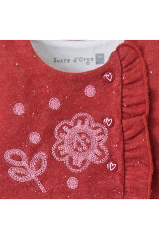 Macacão efeito ilusório Diana Vermelho e rosa - Vermelho, azul e rosa