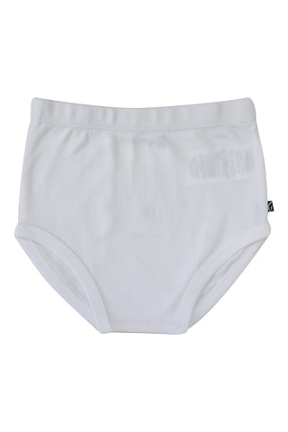 2 cuecas Fúcsia e branco - Branco, preto e violeta