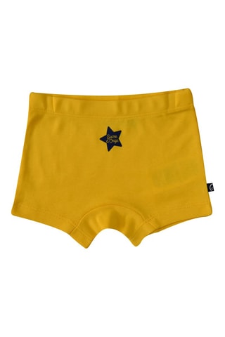 2 boxers Dragy Mostarda e branco - Branco, preto, amarelo e cinzento