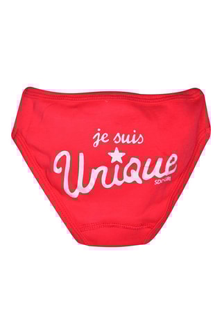 3 cuecas Eldora Fúcsia, cinzento e branco - Branco, rosa e cinzento