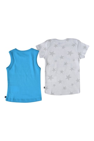 2 t-shirts Evedni Azul e cinzento - Azul e cinzento