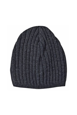 Gorro em lã Bakassio Antracite mesclado - Cinzento