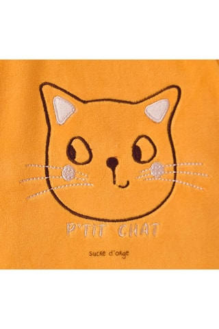 Babygro em veludo Derick Laranja - Laranja