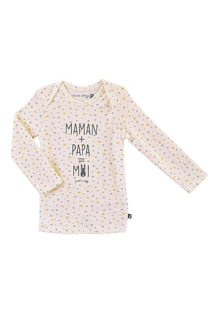 2 t-shirts Dago Mostarda e branco - Branco e laranja