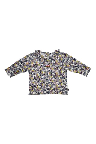 T-shirt e calças Ines Laranja e azul-escuro - Azul e laranja