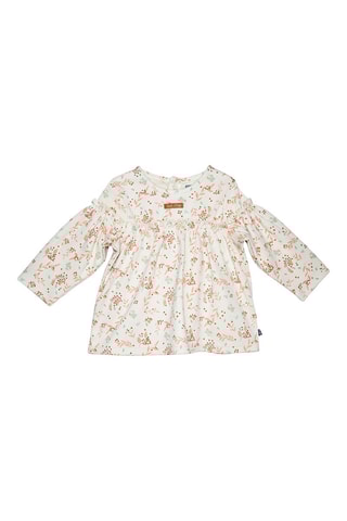 T-shirt e calças Ina Verde floresta e cru - Branco e verde