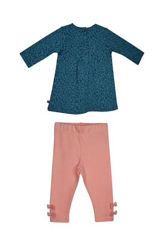 Vestido e calças Inza Azul-pato e rosa-claro - Azul e rosa