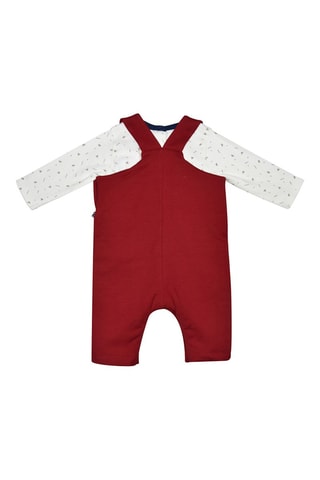 T-shirt e jardineiras Jeoffrey Vermelho - Vermelho