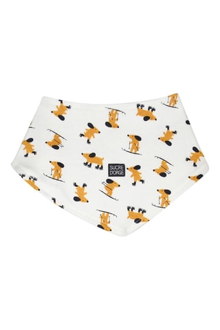 Macacão e babete Juste Amarelo - Amarelo