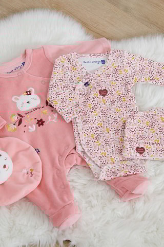 Conjunto de 4 peças Isis Rosa - Rosa