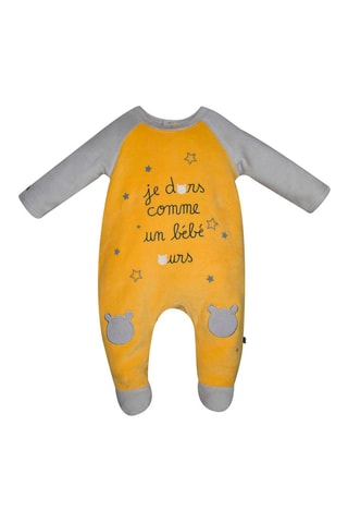 Babygro   Amarelo e cinzento - Amarelo