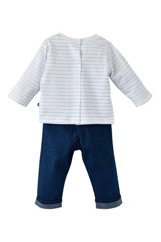 T-shirt e calças de ganga  Azul - Azul