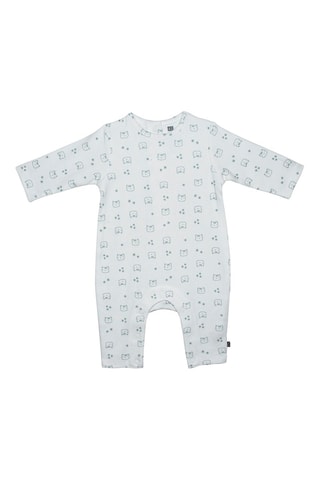 Vestido e babygro Antracite e branco - Branco, verde, amarelo e cinzento