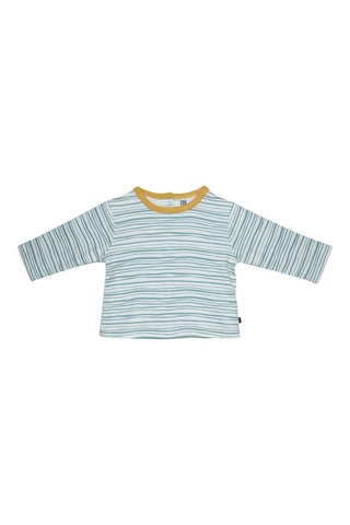 Jardineiras e t-shirt Antracite e branco - Branco, azul, amarelo e cinzento