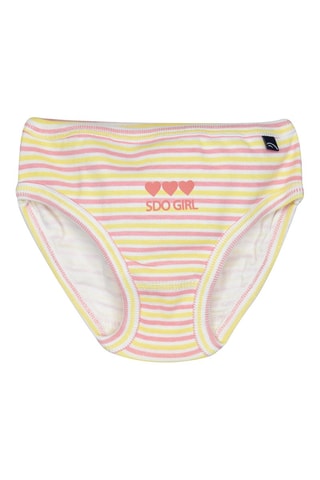 3 cuecas - Amarelo e branco - Branco e amarelo