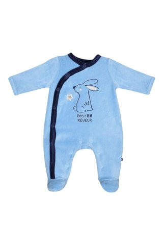 Babygro Maceo - Azul-celeste - Preto e azul