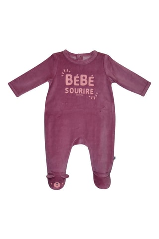 Babygro Manoa - Bordô - Vermelho e rosa
