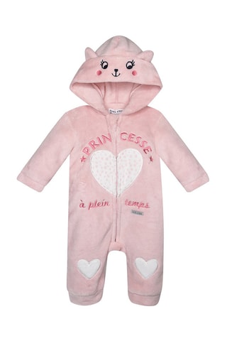 Babygro-pijama Rosa-claro - Branco, preto, vermelho e rosa