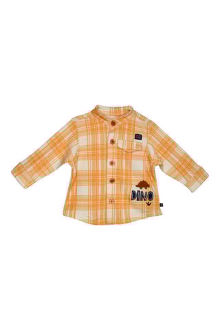 Calças e camisa Ocre e amarelo - Branco, preto, amarelo e castanho