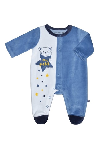 Babygro Azul - Azul e amarelo