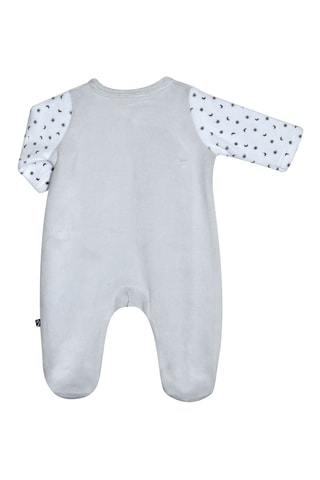 Babygro Cinzento e branco - Branco, preto, amarelo e cinzento