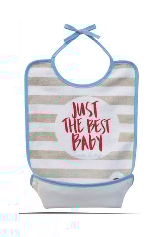 2 babetes reversíveis - Vermelho e azul - 24 x 37 cm - Desde o nascimento