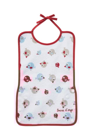 2 babetes reversíveis - Vermelho e azul - 24 x 37 cm - Desde o nascimento