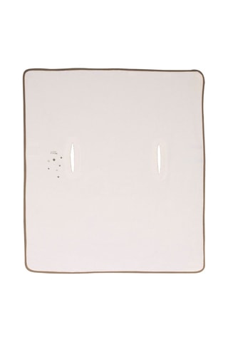 Poncho de banho Cru - Branco e castanho