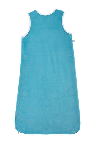 Saco de bebé toque suave Amour Turquesa - Branco e azul