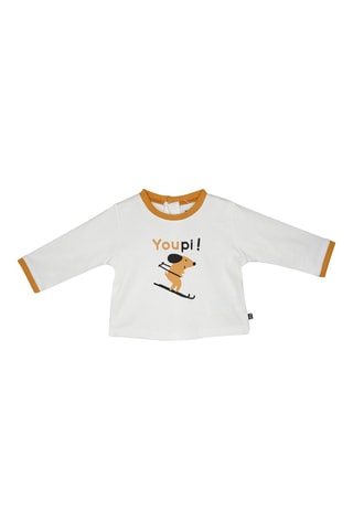 Conjunto 3 peças Jad Branco e mostarda - Branco e amarelo