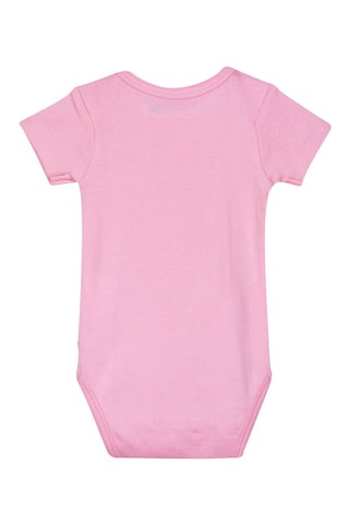 2 bodies Fúcsia e branco - Branco, preto, azul e violeta