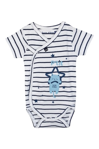 2 bodies Azul e branco - Branco e azul