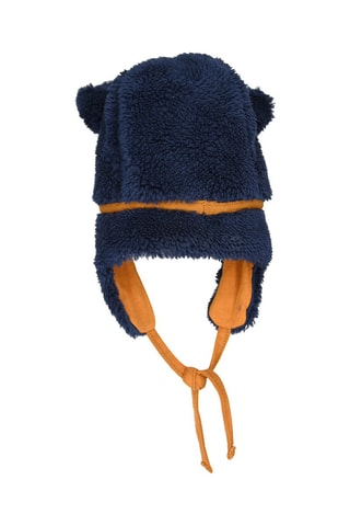 Gorro de aviador com orelhas - Azul-marinho - Azul