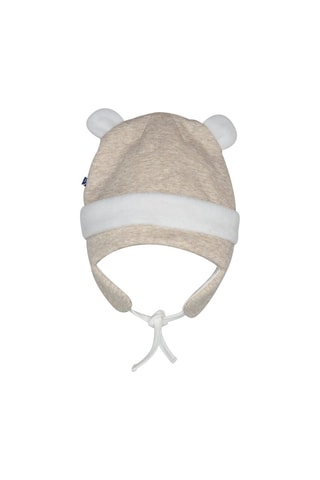 Gorro de aviador com orelhas - Bege­mesclado - Bege