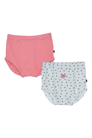 2 cuecas Rosa e branco - Branco, preto e rosa