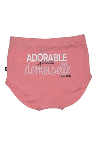 2 cuecas Rosa e branco - Branco, preto e rosa