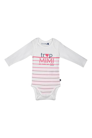 3 bodies Janelle Rosa e branco - Branco e rosa