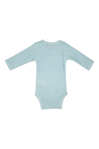 3 bodies Josef Azul e branco - Branco e azul