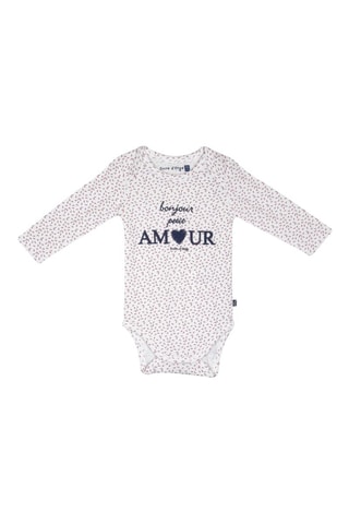 3 bodies Maguy - Branco e rosa-velho - Branco e rosa