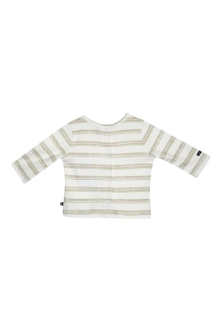 Jardineiras e t-shirt - Azul-marinho e cru - Azul-marinho