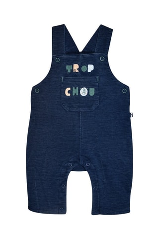 Jardineiras e t-shirt - Azul-escuro - Azul-escuro