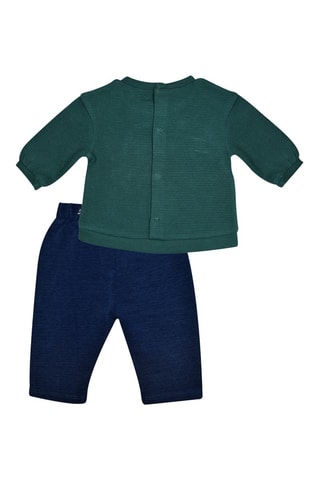 Conjunto de 3 peças - Verde-escuro e azul-escuro - Verde-escuro
