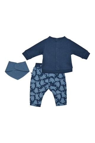 Conjunto de 3 peças - Azul-marinho - Azul-marinho