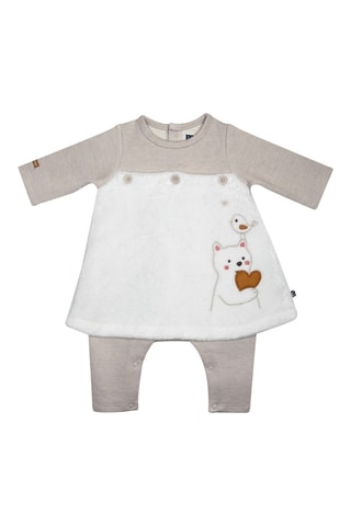 Babygro efeito ilusório - Branco - Branco