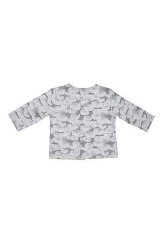 T-shirt e calças - Cinzento e verde - Cinzento