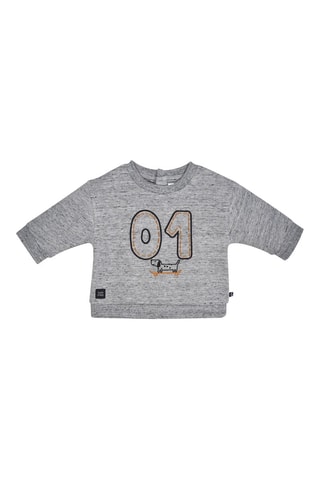 Sweat e calças - Cinzento mesclado e preto - Cinzento