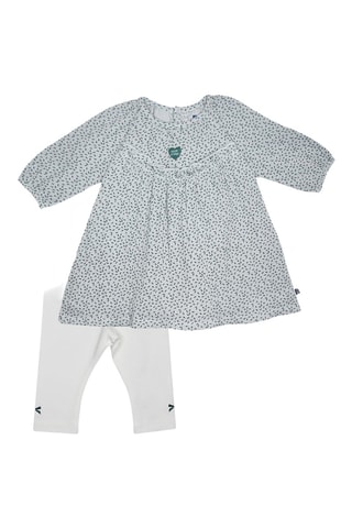 Vestido e leggings - Esbranquiçado - Branco